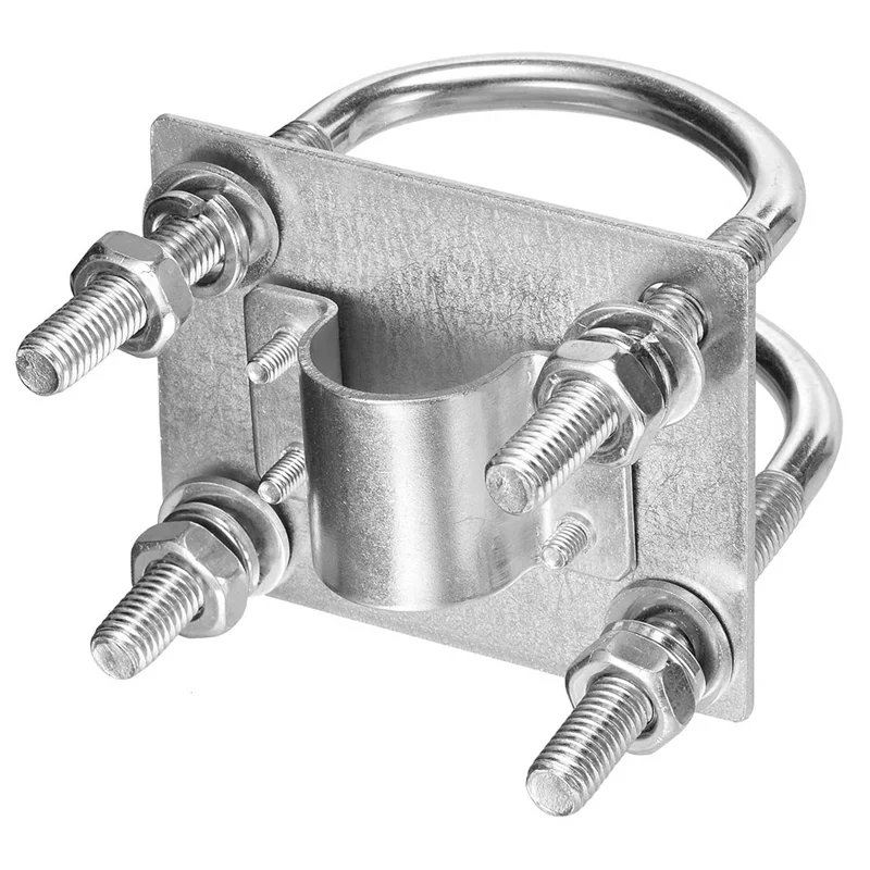 A68Z 5X Antenne Mast Clamp Halterung mit U-Bolzen Anti-Rost Clamp Panel Rohr Montage Hardware für Outdoor Lora Antenne Helium