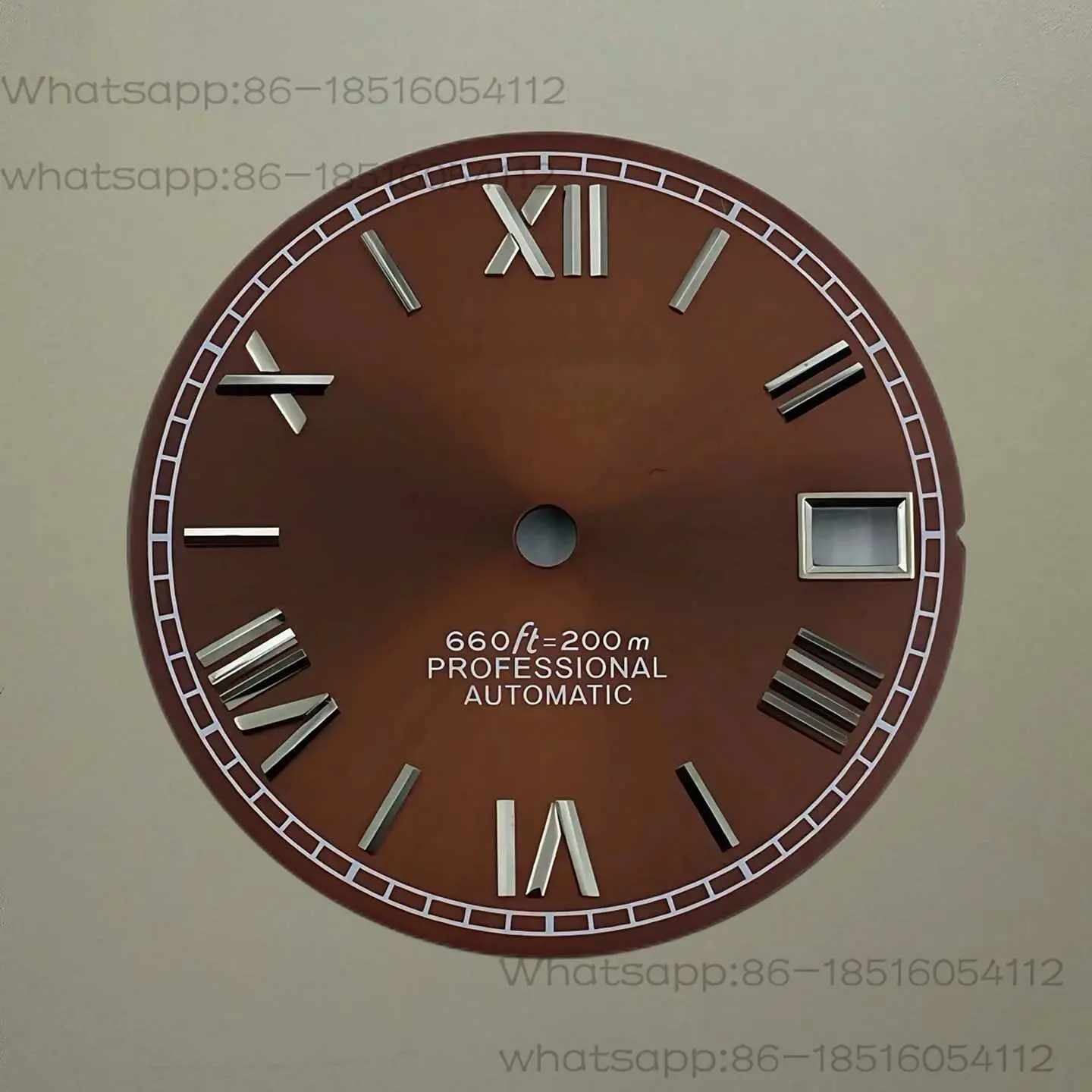 The New 28.5MM Sun Pattern Roman Nail Log Dial Literally Fits NH35/NH36 Movement Watch Accessories