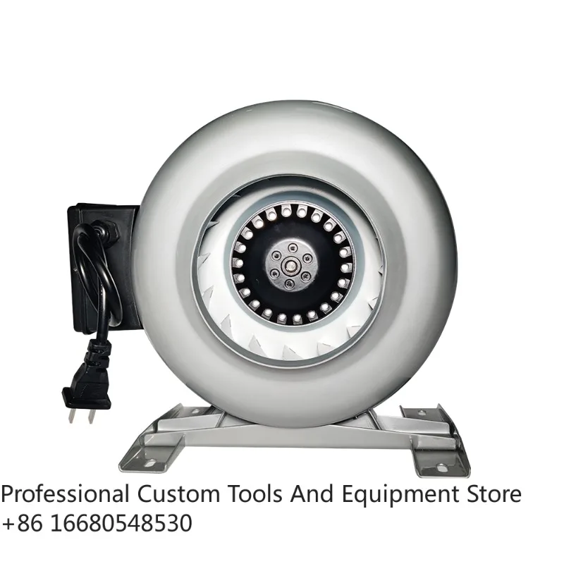 

qwKironmotor 150mm Metal Circular Duct in Line Fan Round Centrifugal in Line Duct Fan