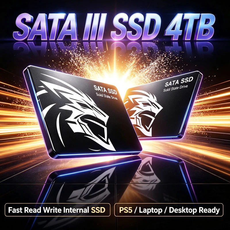 Original 2.5 Inch SATA III SSD Internal Solid State Drive 4TB 1TB 2TB High Speed Hard Disk Storage For Desktop Laptop PC Upgrade