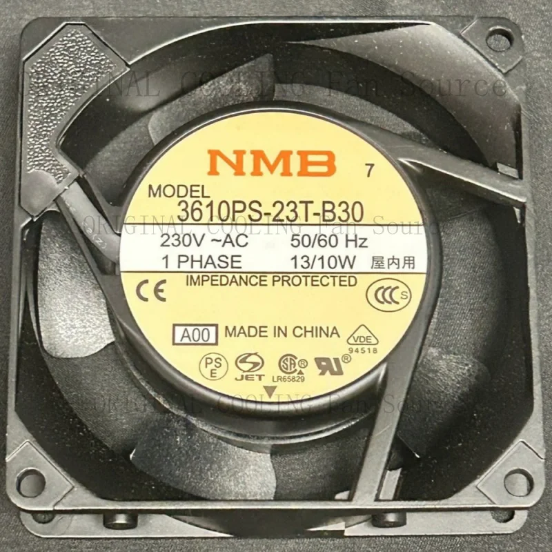 

B+ New FOR NMB 230V~AC Axial Fans 3610PS-23T-B30 IMPEDANCE PROTECTED (1pcs) 13/10W