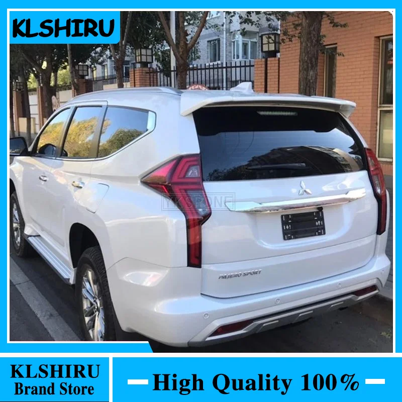 For mitsubishi pajero sport 2017 ABS Plastic Rear Trunk Wing Spoiler For Mitsubishi Pajero Spoiler 2016 2017 2018 2019