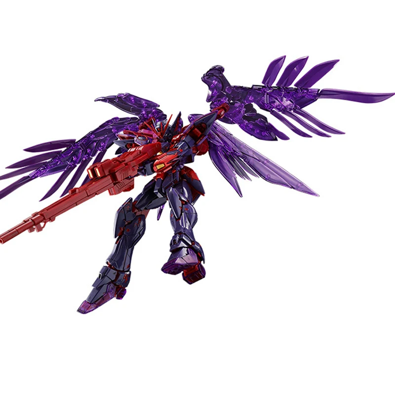 Fast Shipping Bandai อะนิเมะ MG WING GUNDAM ZERO EW [CROSS CONTRAST สี/สีม่วงใส] Original รุ่นของเล่น Action Figure เด็ก