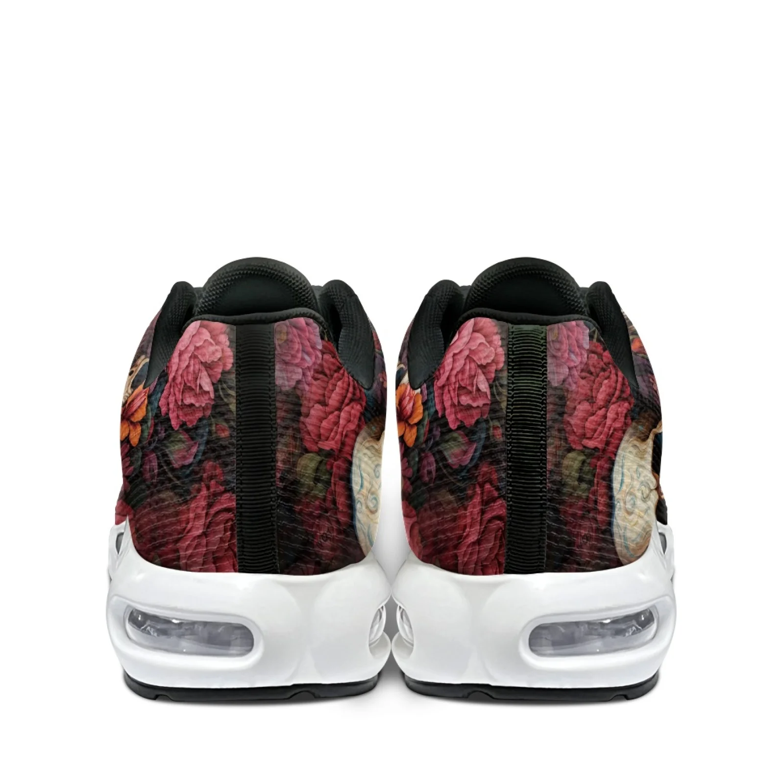 PENSTROLL Floral Skull Print Comfort Air Cushion Tennis Sneakers Tennis Shoes for Men Walking Jogging - view 4