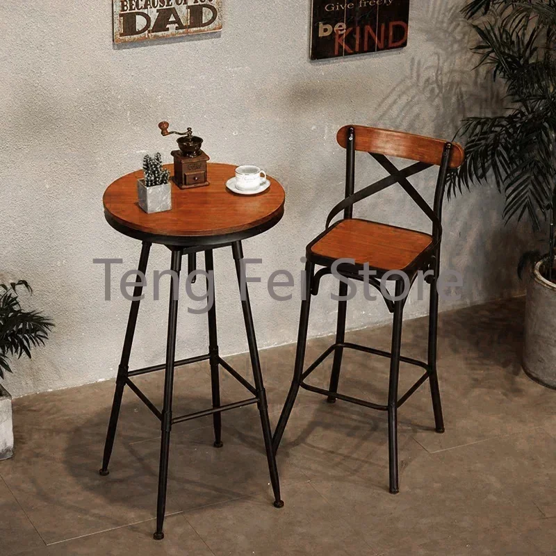 Round High Bar Tables Dining Room Modern Wooden Luxury Bar Tables Nightclub Coffee Mesa Barra Para Cocina Home Furniture YY50BT