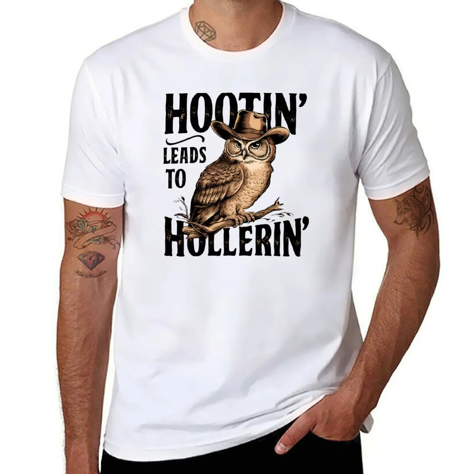 

Cowboy Hootin Leads To Hollerin T-Shirt graphic t shirts for man anime tshirt T-Shirt