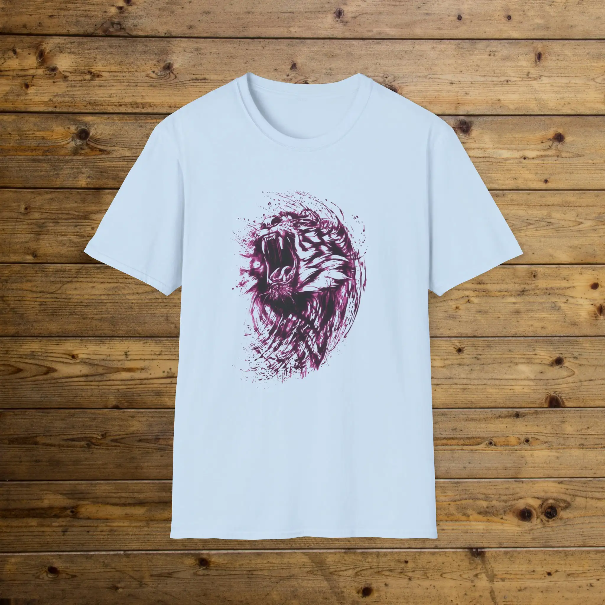 Tiger Roar Neon Pink T shirt