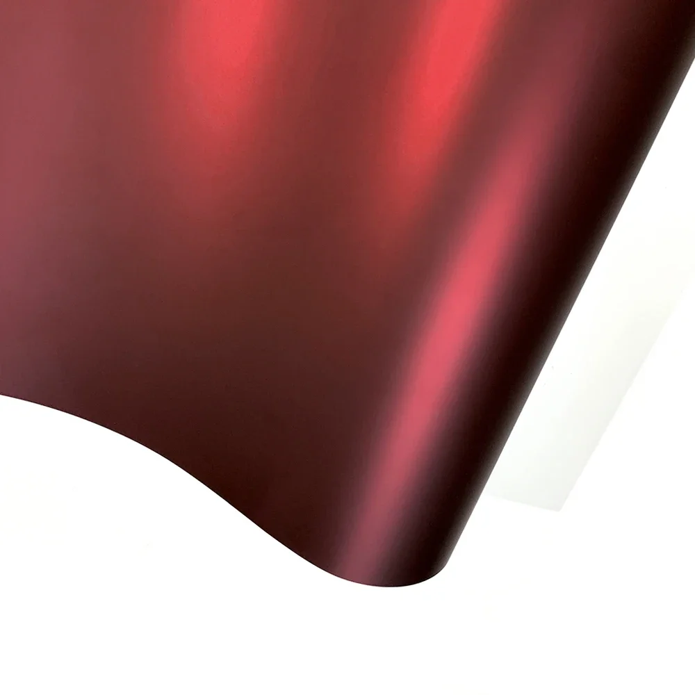 Red Series Wrap Vinyl Car Wrapping Film Blasefreie Fahrzeugdekoration PET Wasserdichte externe Autoaufkleber Kohlefaser glänzend