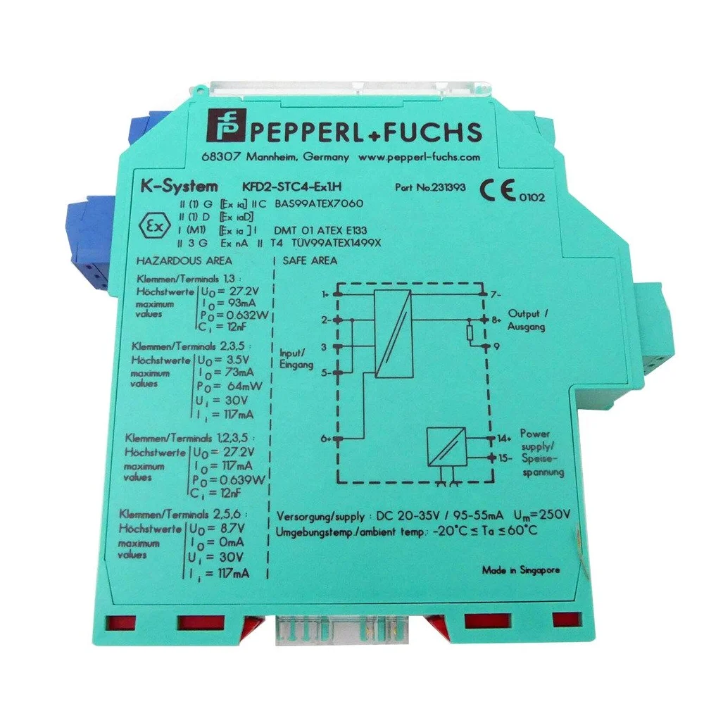 100% Original New Pepperl + Fuchs SMART Transmitter Power Supply KFD2-STC4-Ex2 Safety Barrier KFD2-STC5-Ex1.2O KFD2-STC series