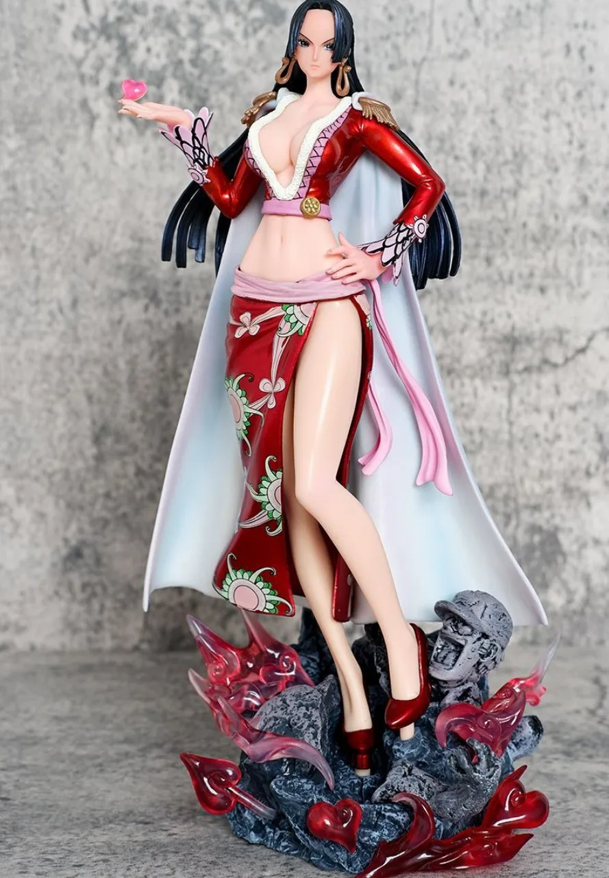 

29 см цельный LX Boa Hancock стоячая красивая девушка аниме фигурки героев ручной работы настольный чехол украшение орнамент подарок