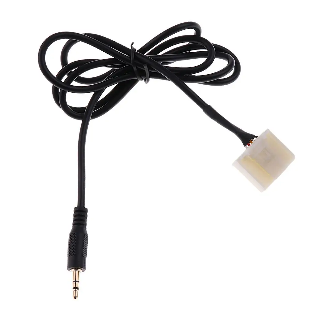 3.5MM Plug Gold AUX Audio MP3 Input Cable for Crowm, , for Prius, , , , , Coaster, Levin