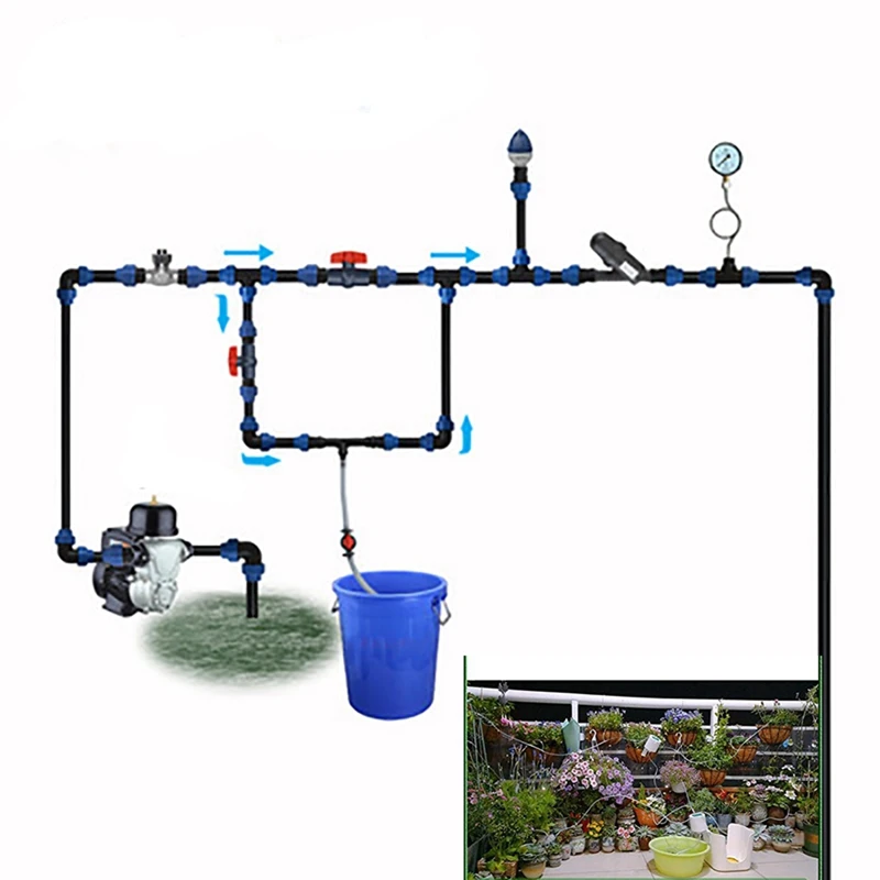 2 Inch Venturi Fertilization System Male Thread Irrigation Venturi Automatic Fertilizer Injector Fertilizer Syringe Kit