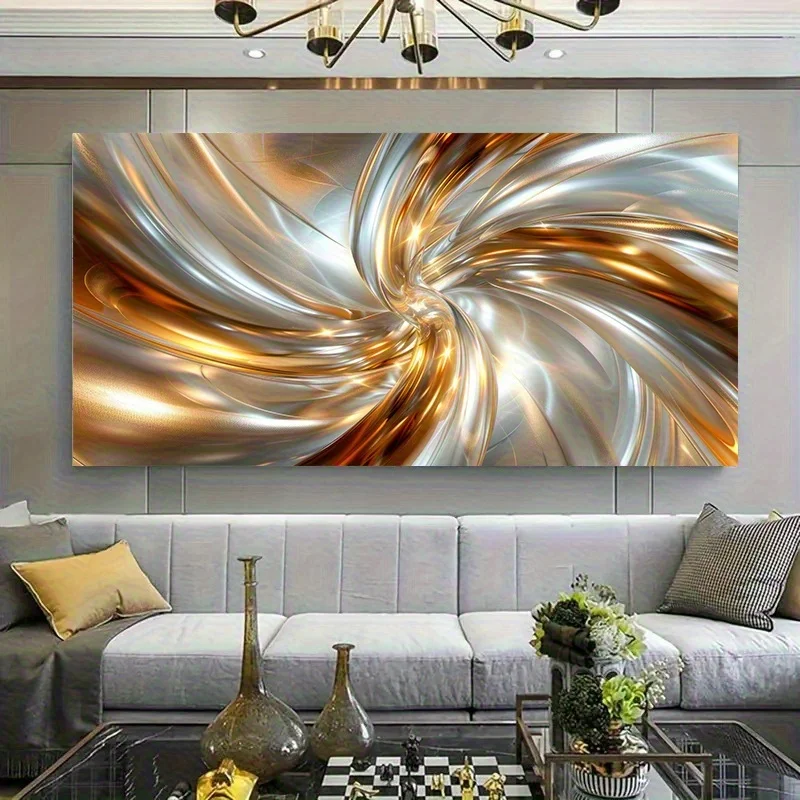 

2D Flat Modern Abstract Fashion Line Canvas Wall Art, Frameless Minimalist Canvas Prints for Living Room and Bedroom Decortions