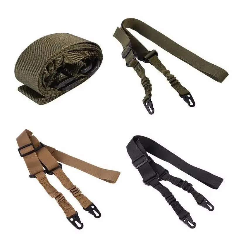 1/3/5Pcs Nylon Tactical 2 Point Gun Shoulder Strap Outdoor Rifle Sling With Metal Buckle Shotgun Belt Hunting Gun Accessories