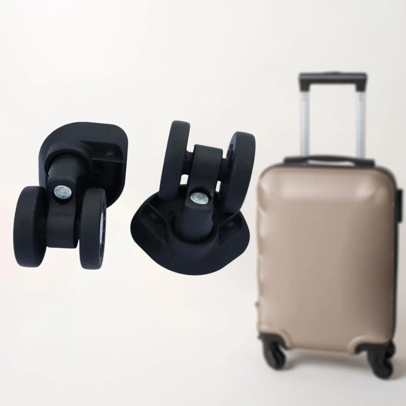 

2 Pieces Luggage Wheels Double Row Wear Resistant Low Noise Suitcase Casters