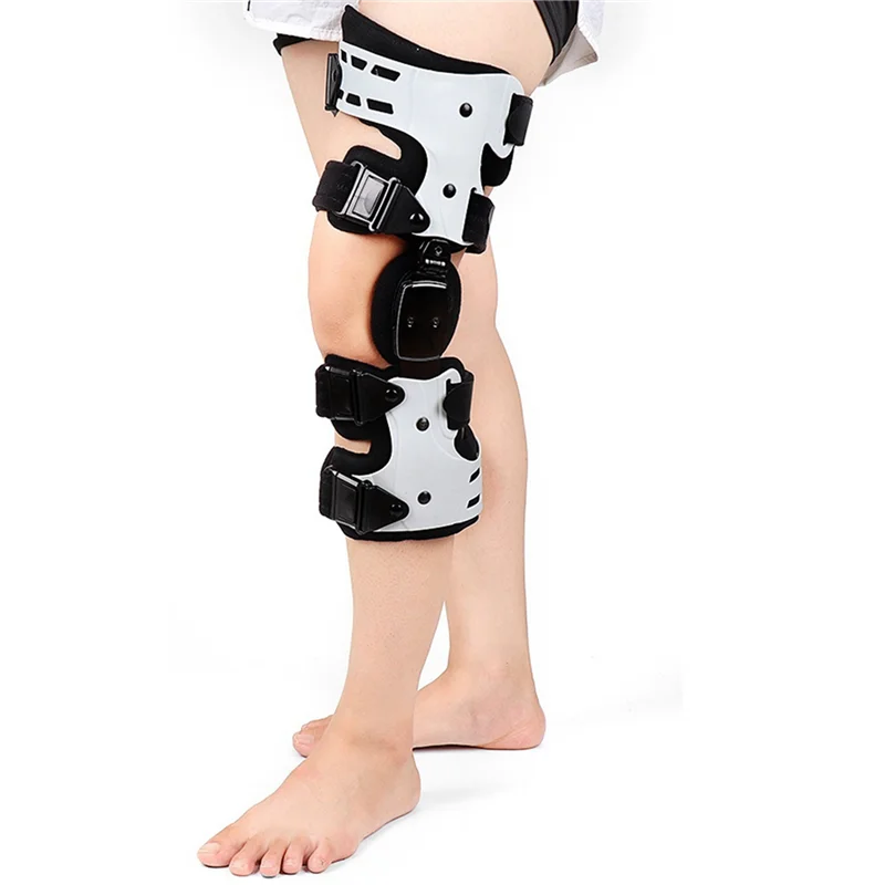 A72Z 2X OA Knee Brace For Arthritis Ligament Medial Hinged Knee Support Osteoarthritis Knee Joint Pain Sports Unloading-Left