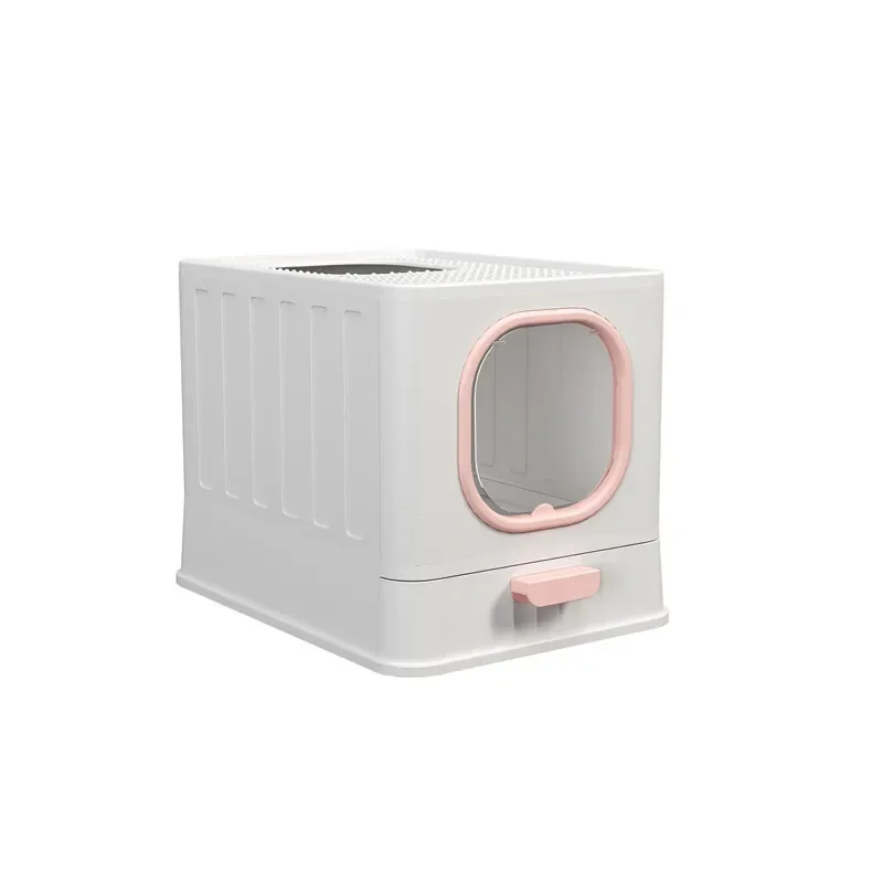 

Fully Enclosed Oversized Cat Litter Box Pet Supplies Prevent Odor Spills Cat Toilet Double Door