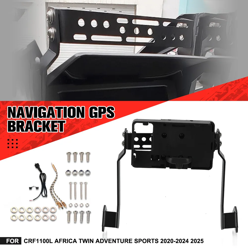 

GPS Navigation Bracket USB Phone Holder For Honda CRF1100L Africa Twin ADVENTURE SPORTS CRF1100L Africa twin 1100 2020-2024 2025
