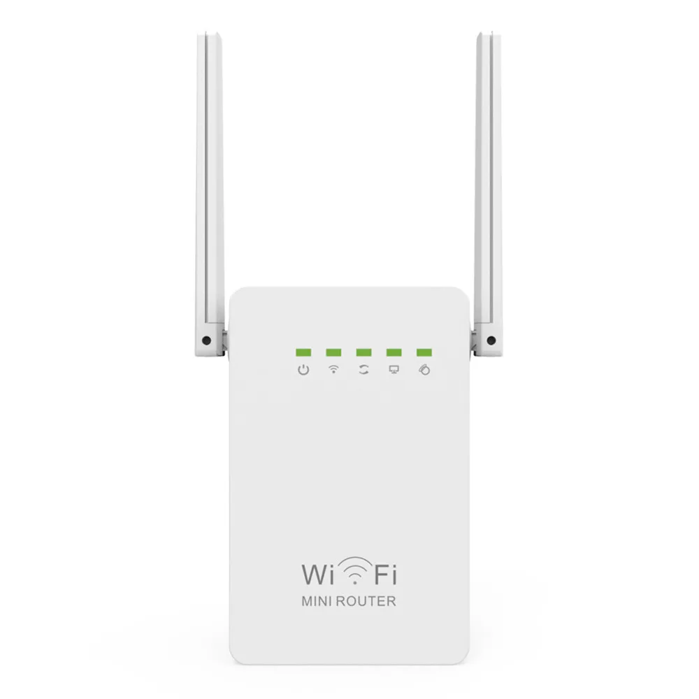 

WIFI Repeater Wireless Router Access Point 300Mbps Antennas Signal Booster Range Extender AP Wi-fi 802.11N Network WR02EQ