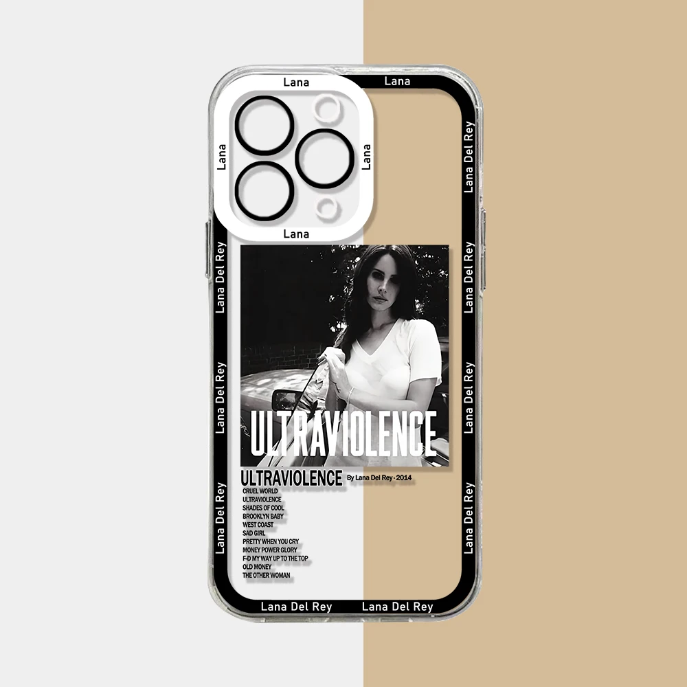 Lana Del Rey  Phone Case For Xiaomi Redmi Note 13 12 12C 11 10 10C 13C 10s 9 9s 9A 9T 9C 8 7 Pro Max 4G 5G Transparent Cover