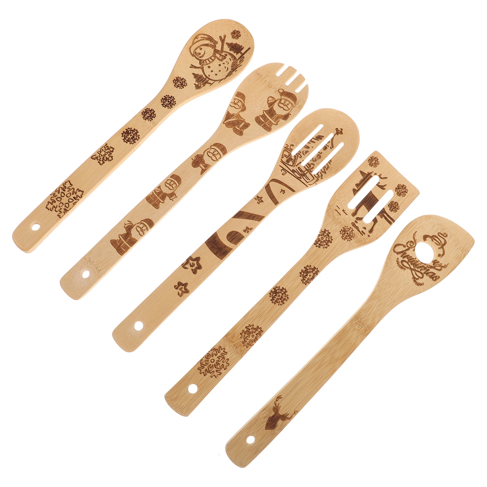 

Bamboo Shovel Practical Wear Resistant Kitchen Supplies Environmental Protection Cookware Utensils Christmas Party Gifts Bamboo