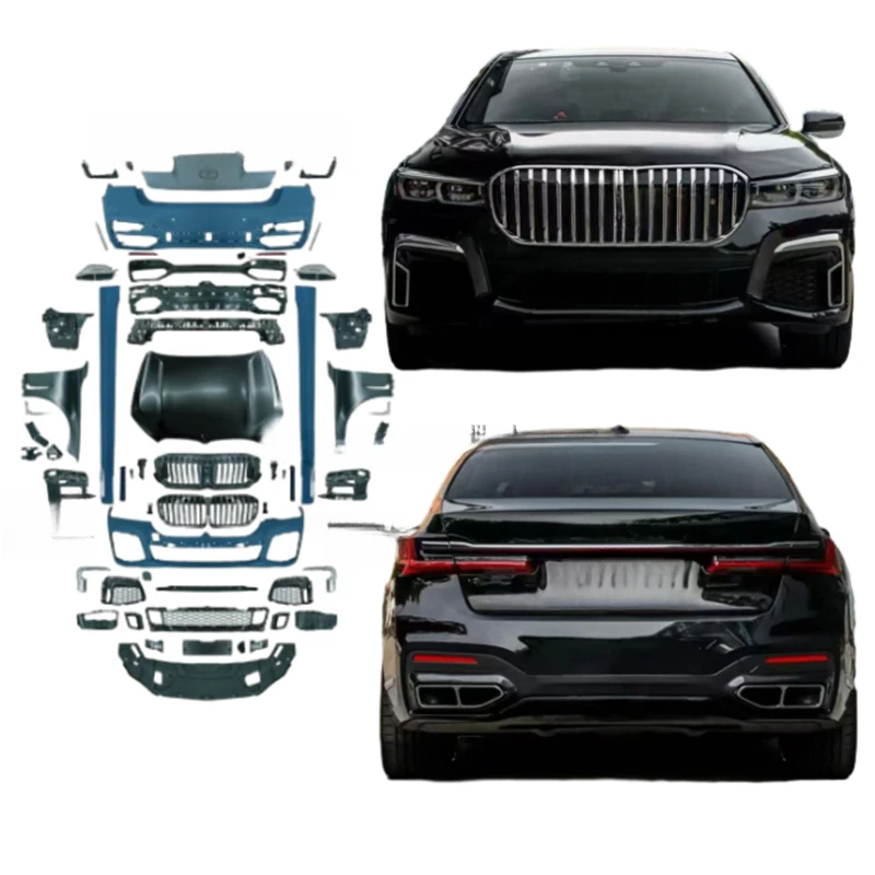 High-Quality Facelift Body Kit Fit 7 Series F01 F02 2016-2022 Front and Rear Bumper Car Exterior Upgrade Modification Replacemen