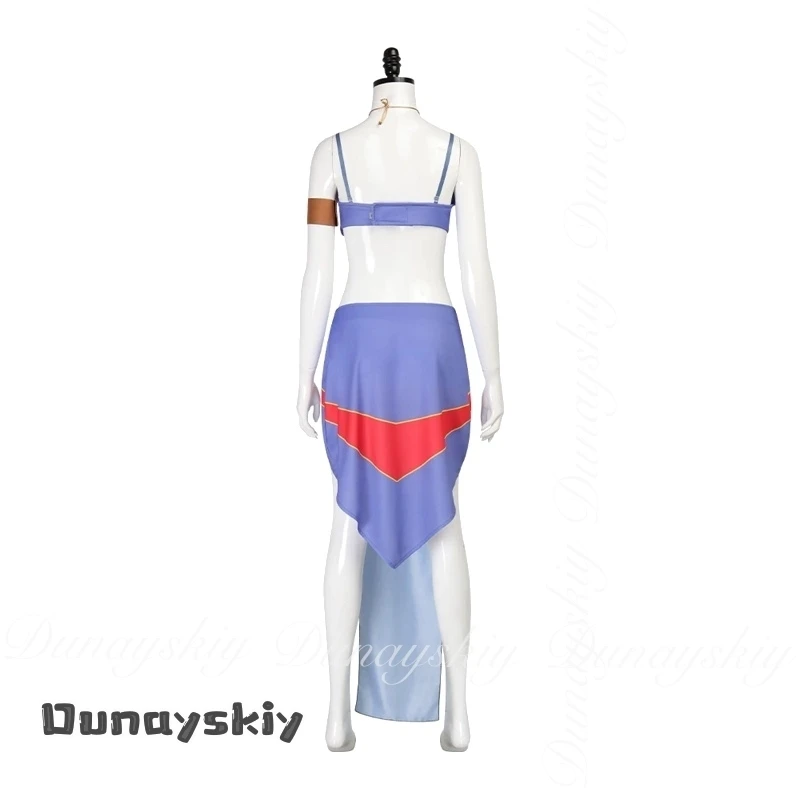 {حلم ZS} الأميرة كيدا تأثيري فانتازيا مثير البدلة قطعتين بيكيني المرأة فساتين ضئيلة هالوين الهذيان الزي تمويه فستان محكم التفصيل #5