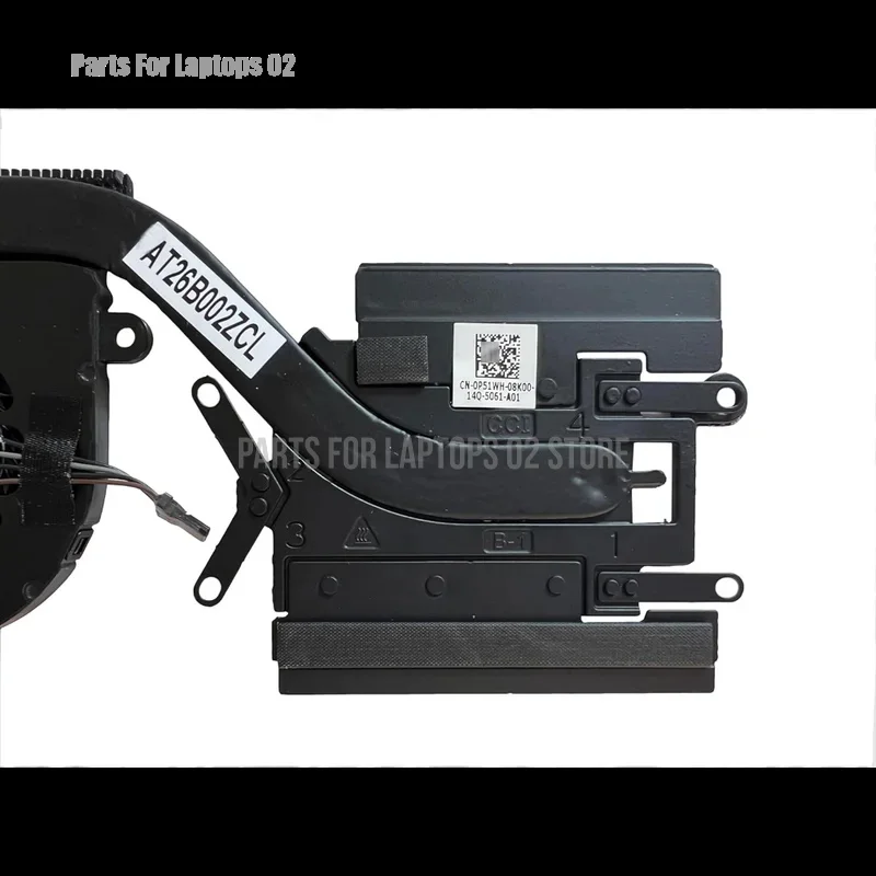 L+CPU Cooling Fan for Dell Latitude 7390 2-in-1 Heatsin Fan 034T0C  for Intel Graphics UMA