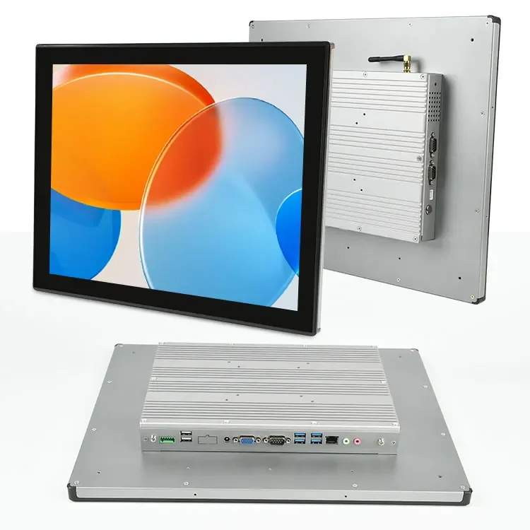 19 Inch Industrial Touch Panel PC with J6412 Quad Core Processor Embedded fully enclosed MES system industrial tablet computer