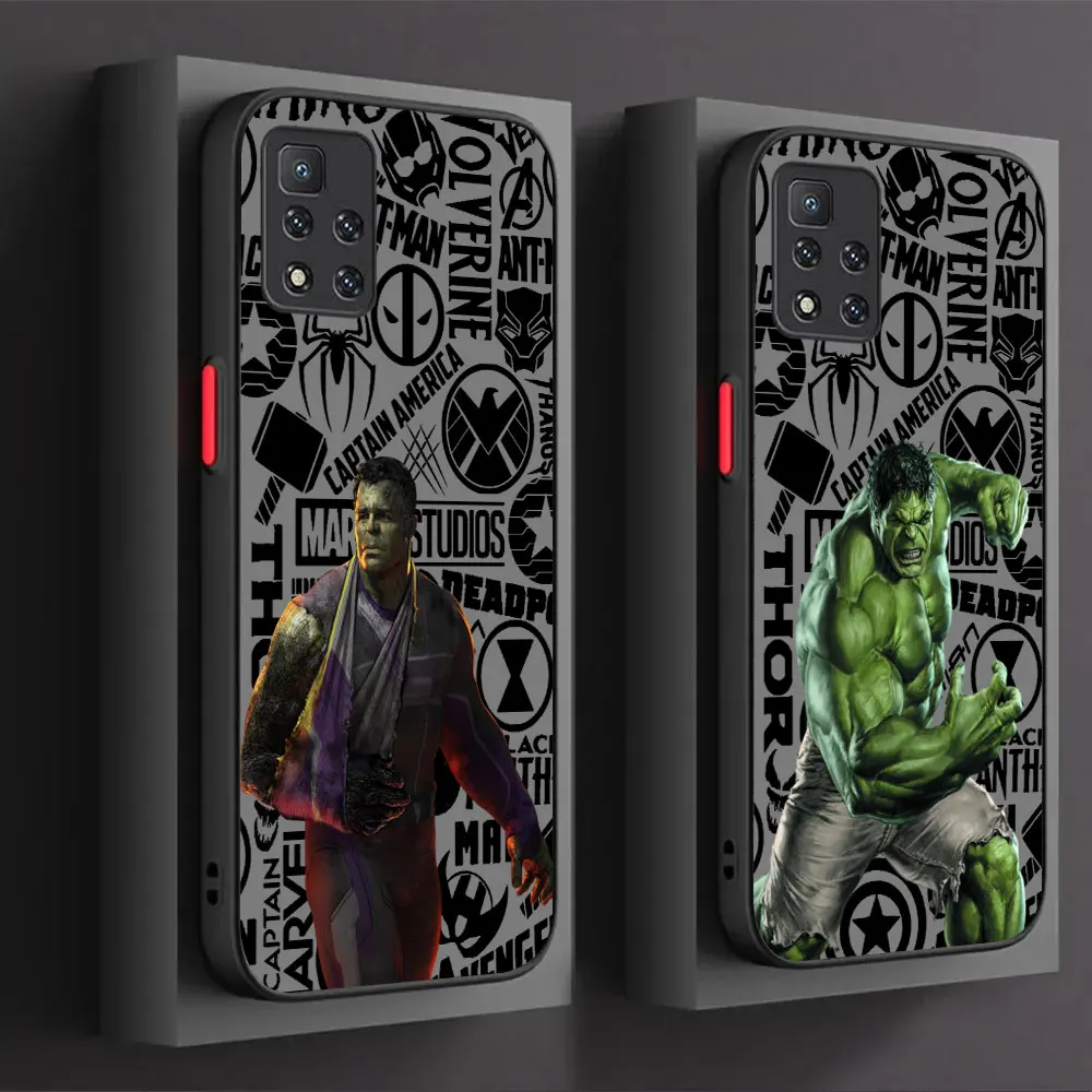 Marvel The Hulk Incredible Phone Case For Xiaomi Redmi Note 13 12 12S 11 11S 11T 10 10S 9 9S 9T 8 7 Pro Plus Max 5G Matte Cover