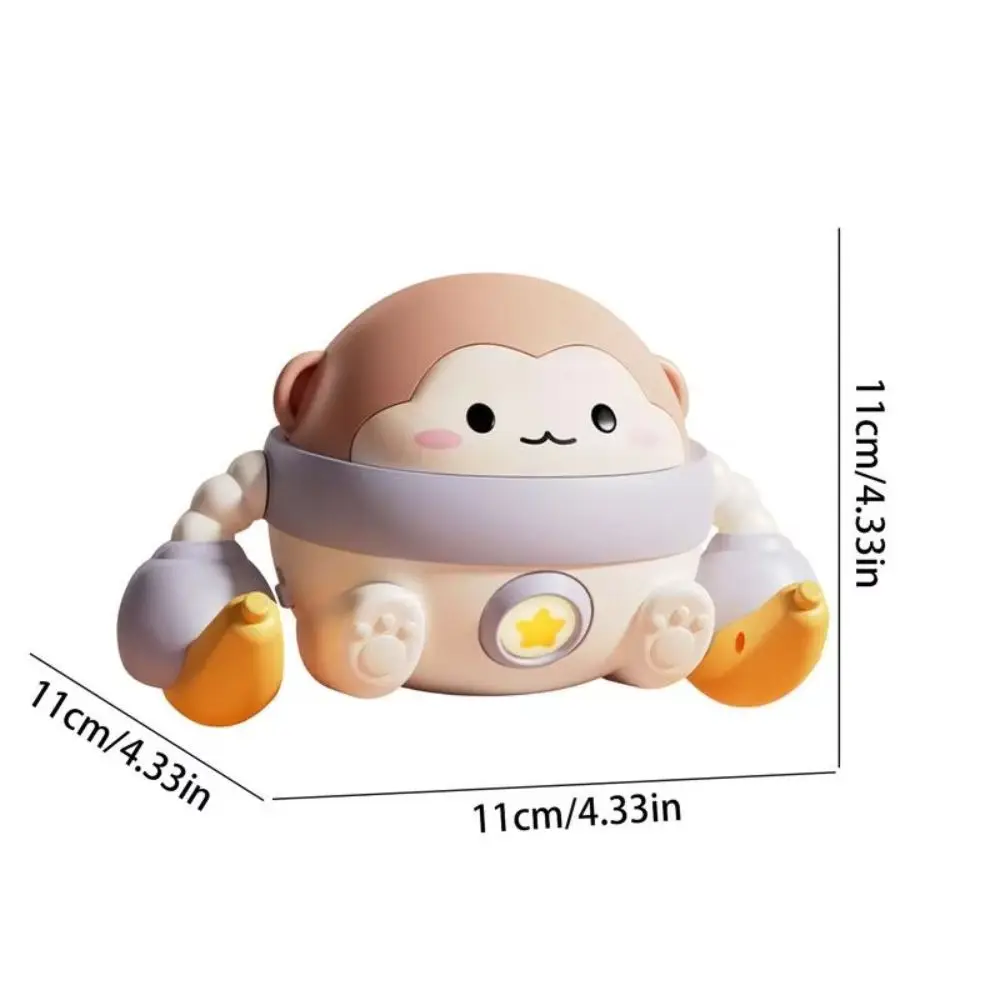 สัมผัส Light Rolling ของเล่นลิงไฟฟ้าพลิกไฟฟ้า Crawling Monkey ของเล่นการ์ตูนการศึกษา Tumbling ลิงของเล่นเด็กวัยหัดเดิน