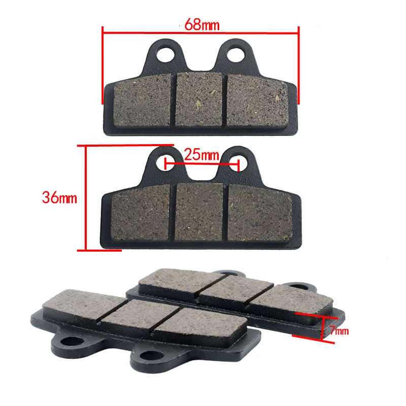 For China Halei Scooter Spare Parts Front and Rear Brake Pads Brake Calipers Citycoco Electric Bicycle Electric Scooter