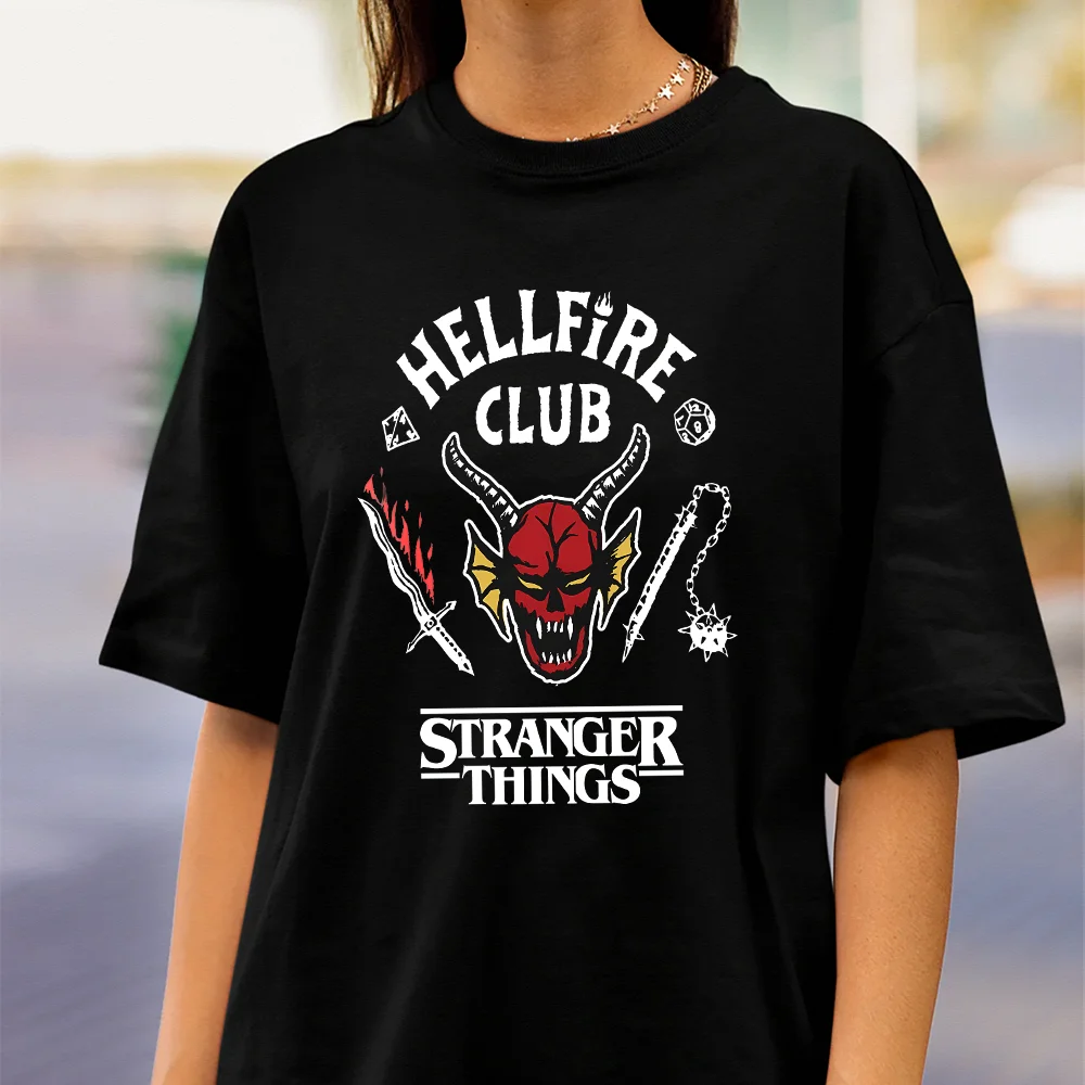 Stranger Things Vintage-Filmplakat, grafisches T-Shirt, Retro-TV-Show-Charaktere, bedruckt, für Männer, Frauen und Kinder, Freizeit-Tops für Fans. – Detail 4