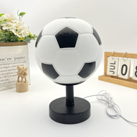 Soccer Ball Shape Creative Table Lamp Birthday Christmas Gifts Usb Gift Light Aesthetic Room Decoration Led Glass Bedroom Lights