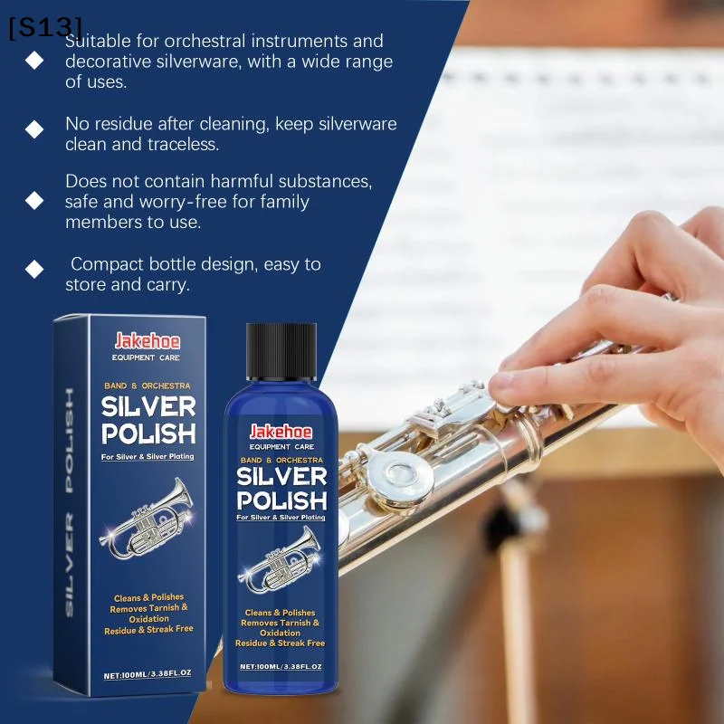 Jakehoe Silverware Polishing Agent Clean Stains Daily Care Polish Refurbish Cleaner for Silver Jewelry and Articles[Q]Q@