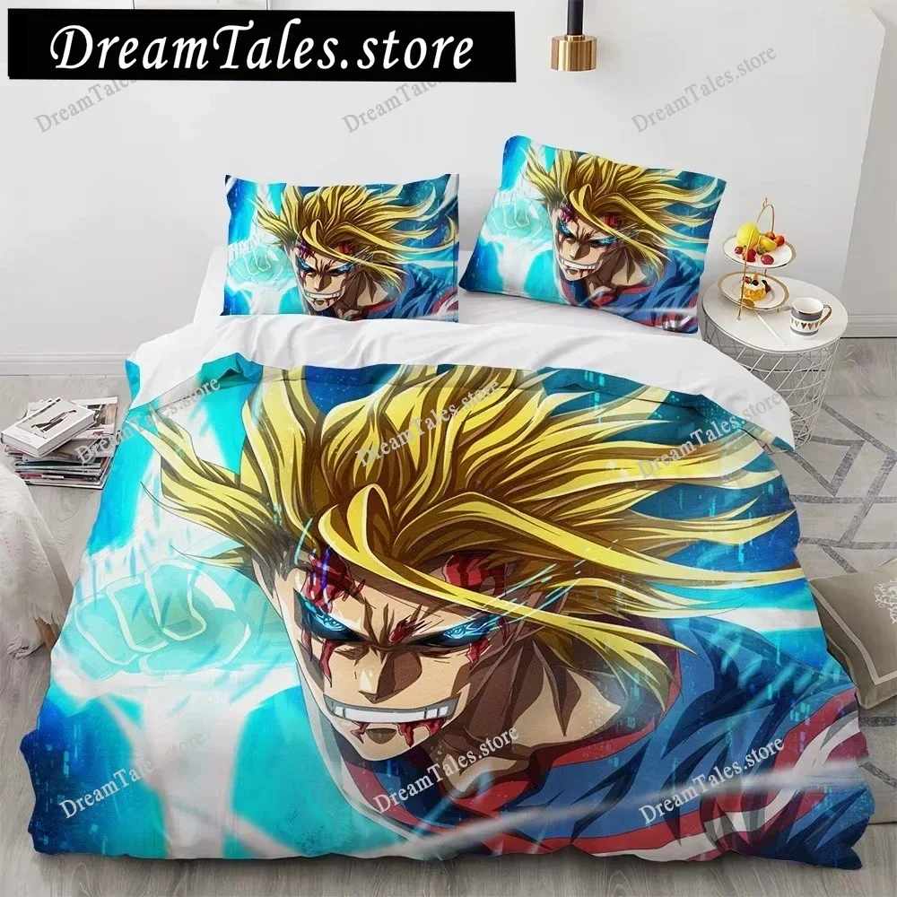 Exquisite 3D New Anime My Hero Academy Wallpaper Print Bedding Set Duvet Cover Comforter Bed Youth Kids Girls Boys Gift