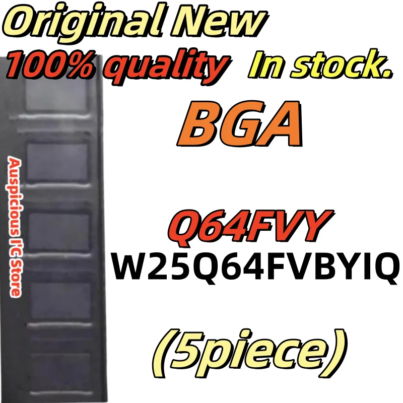 

5pcs W25Q64FVBYIQ 25Q64FVBYIQ Q64FVY BGA