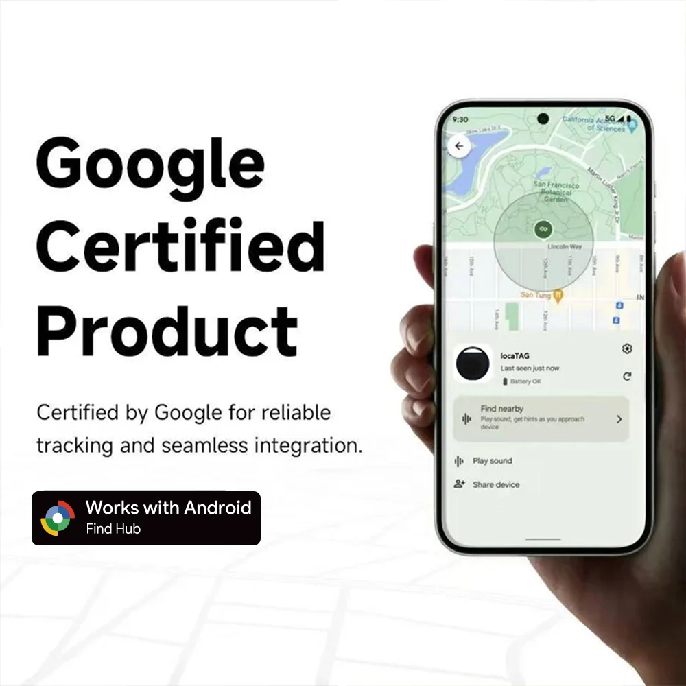 App Remote Locating Smart Tracker Bluetooth Locator Anti-Lost Tag for Bag Keys Toy Bag Finder Works With Android Google Find Hub