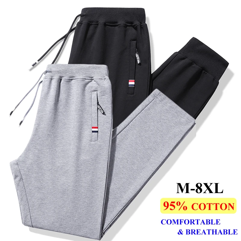 

New Casual Pants Men Fitness Sportswear Tracksuit Bottoms Skinny Sweatpants Trousers Gyms Jogger Track Pants Mens Joggers M-8XL