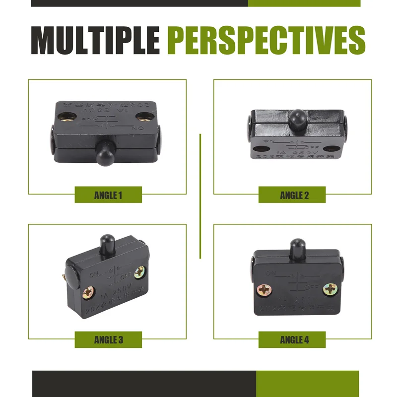 4 Pcs Cabinet Door Switch Cabinet Lamp Switch Drawers Open On Close Door Applicable To 12V 24V 110V