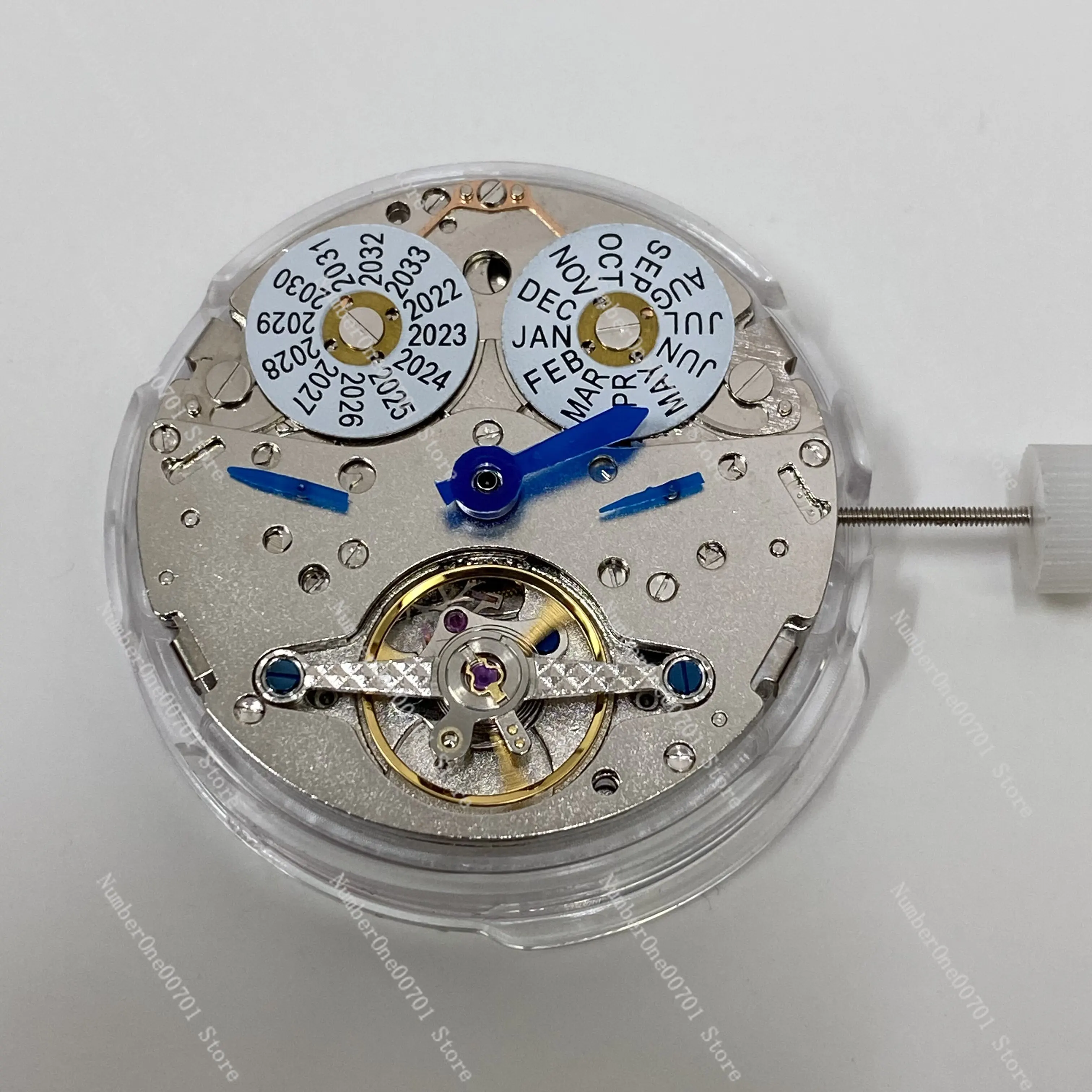 LB20 Automatic Watch Movement, Perpetual Calendar Caliber with 5 Hands & 6:00 Open Balance
