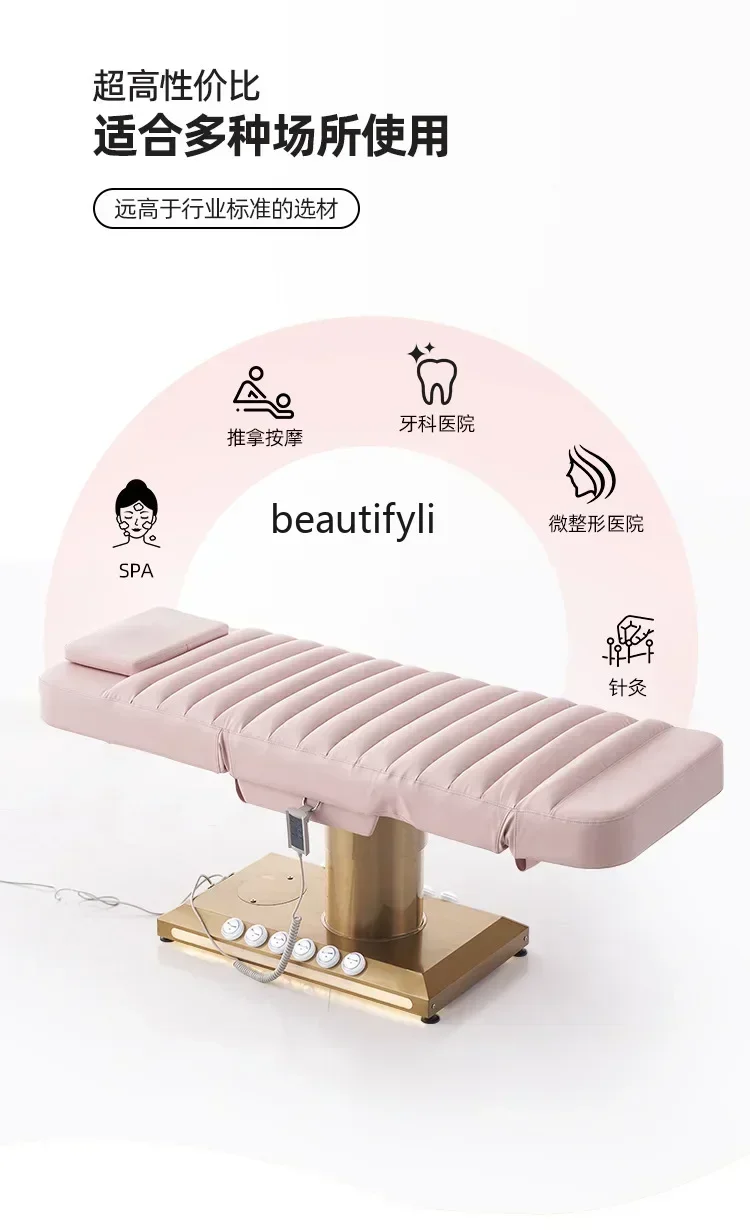 

cqylt Electric Beauty Eyelash Bed Beauty Salon Massage Couch Medical Beauty Facial Bed