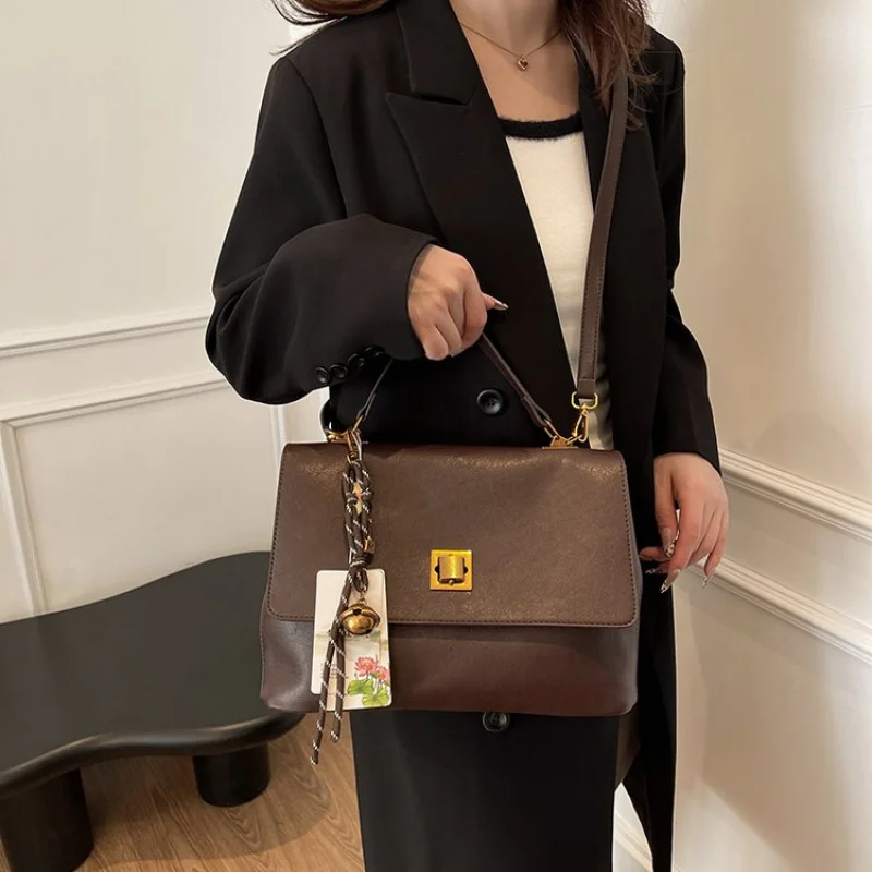 

Ladies Leather Crossbody Bag Shoulder Messenger, Luxury Brand Handbags Elegant Tote Spacious And Versatile For All Needs