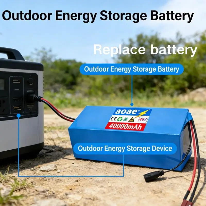 For Electric Kick Scoote Replace battery 13S5P 48V Battery Pack 20000mAh 40000mAh High Capacity Rechargeable Lithium Ion Battery