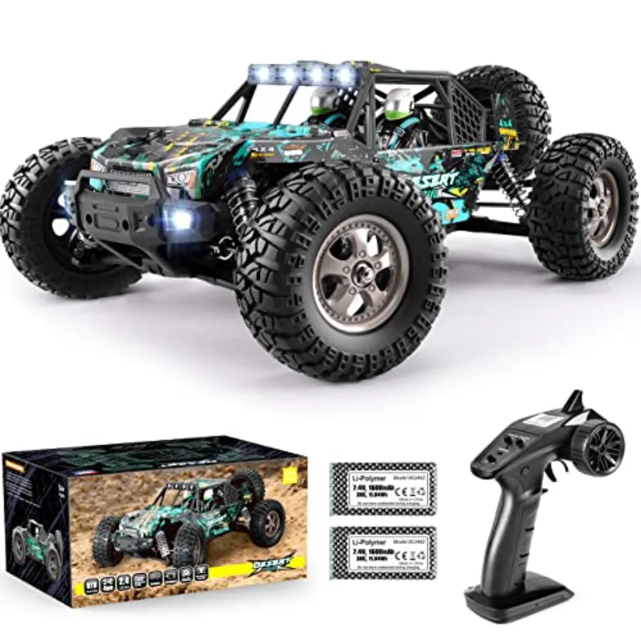 

Remote Control Truck for off-road use, ABS plastic body, black and red, 42KM/H high speed with 550 motor upgrade