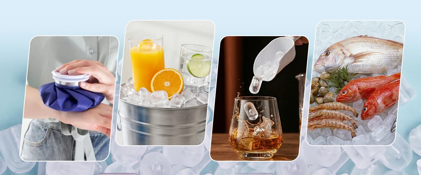 LOEFME 1,2 l tragbare Eismaschine, 12 kg/Tag, 9 Eiswürfel, selbstreinigende Eismaschine mit Eiskorb für Zuhause, Küche, Party, Camping – Detail 4