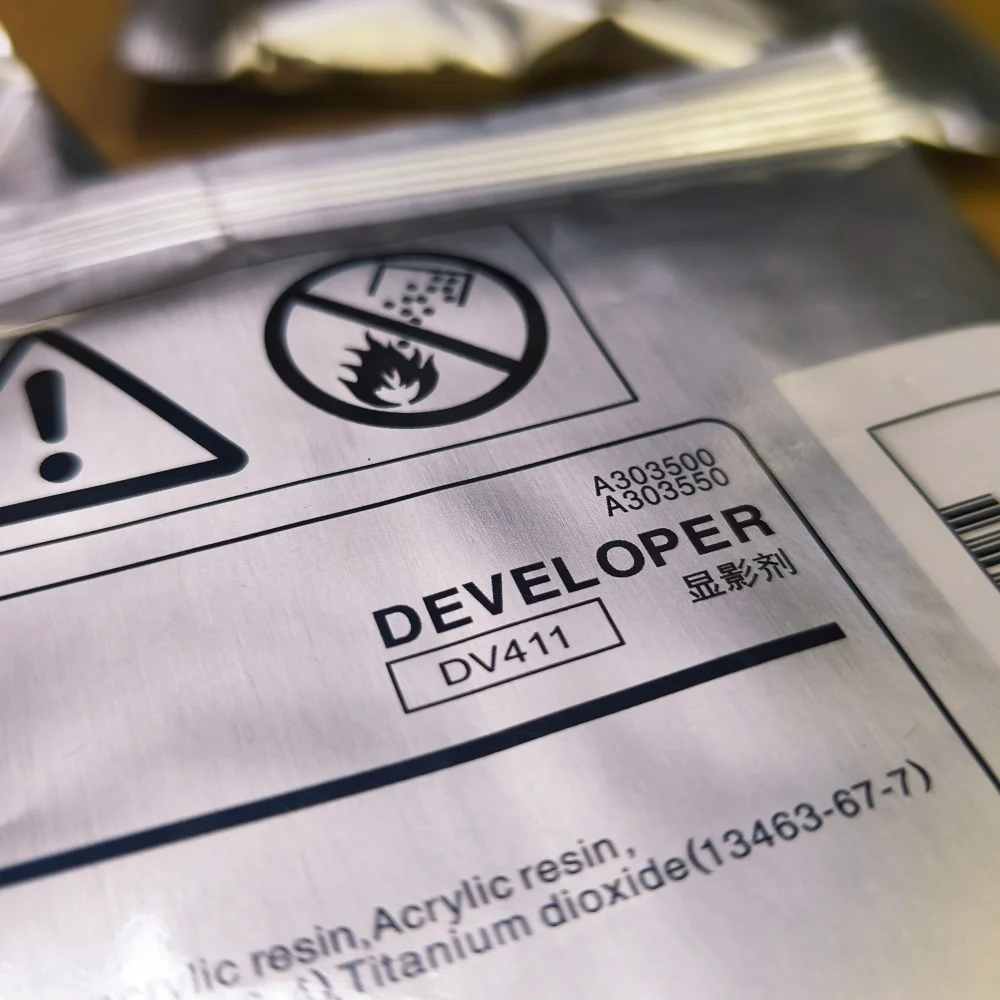 

1PCS DV-411 DV411 A202500 Black Developer for Konica Minolta Bizhub BH 223 283 363 423 7828 BH223 BH283 BH363 BH423 Powder