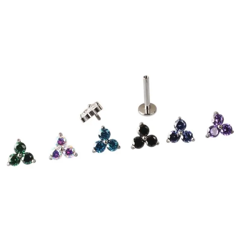 

ASTM F136 Titanium Silvery Nose Rings Cartilage Earring Stud Helix Nose and Lip Rings Piercings Tragus Ear Stud Body Jewelry