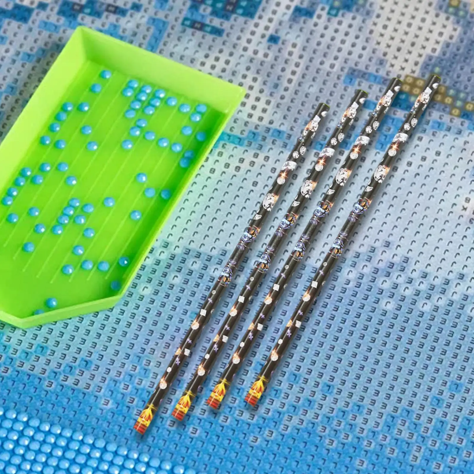 2x 4x Rhinestone Pickup Nail Art Dotting Pens Nail Decor for Diamond Painting Nail