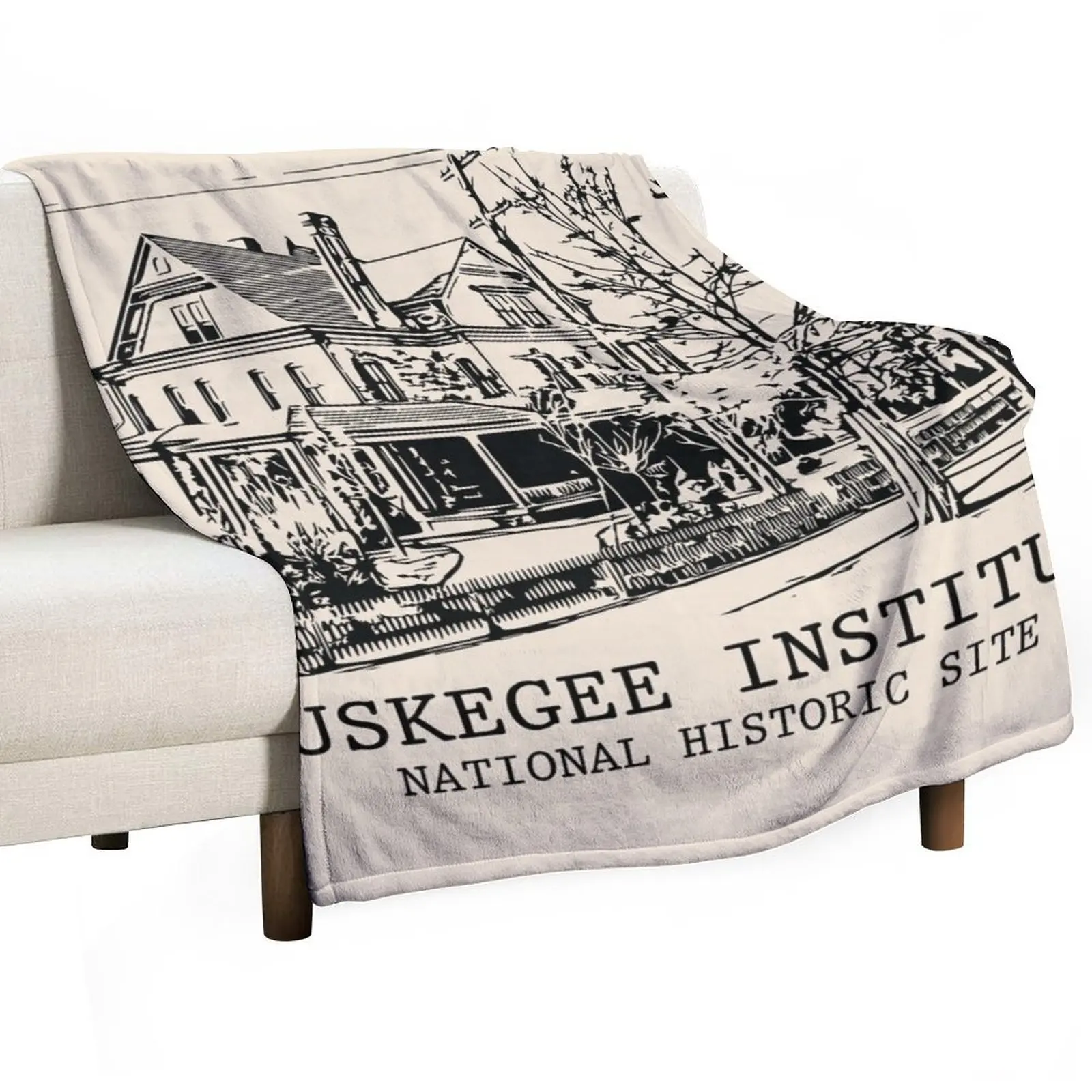

Tuskegee Institute National Historic Site Throw Blanket Multi-Purpose Soft Beach Comforter Blankets